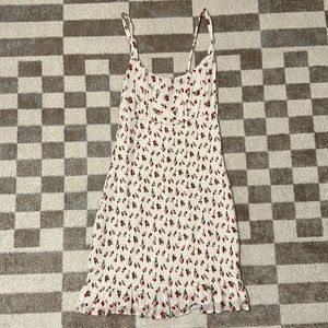 Cherry print bodycon midi sun dress
